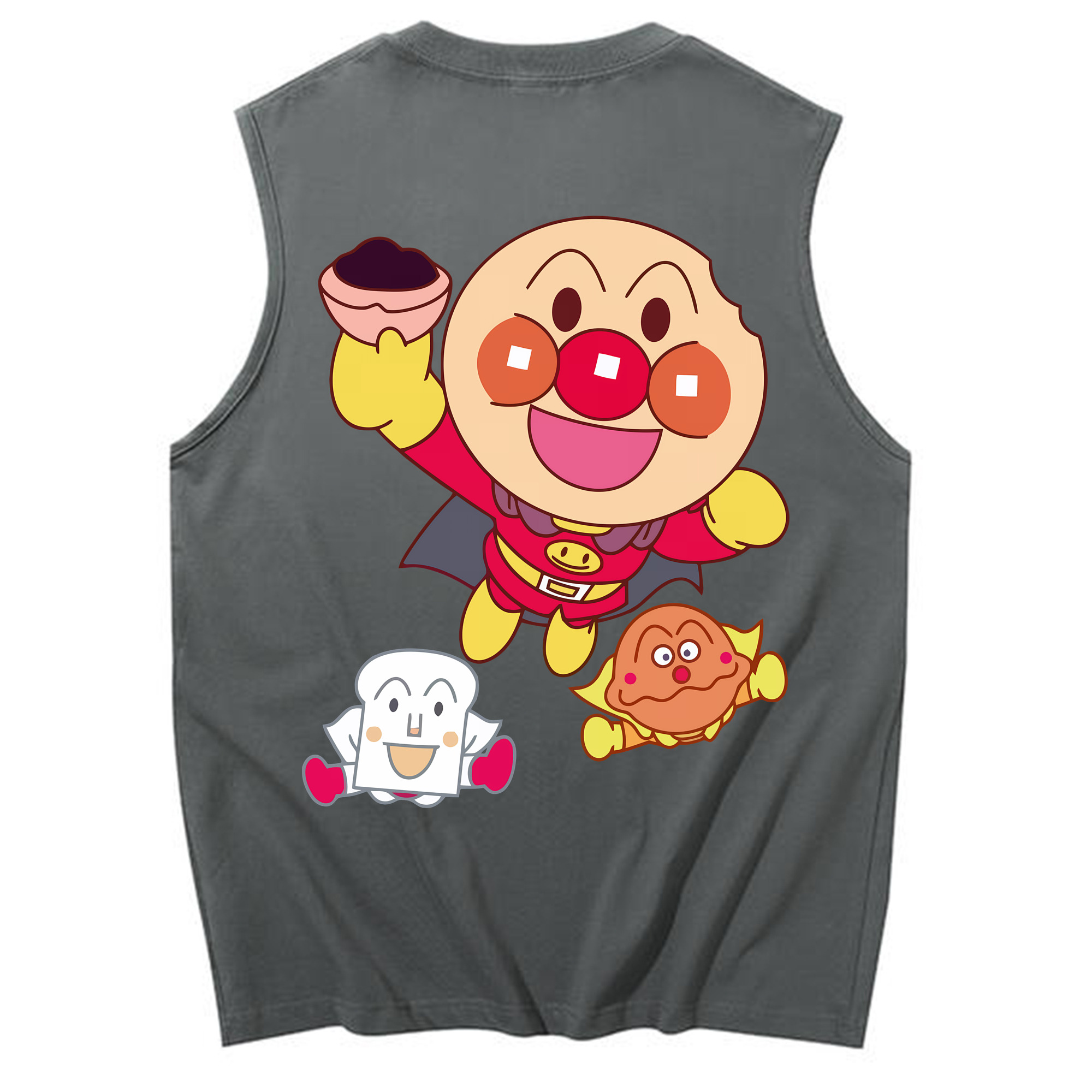 （画像用） アンパンマン Anpanman コットン100％タンクトップ（背面プリント）